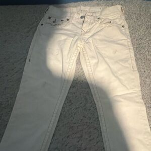 True religion vintage white bootcut jeans